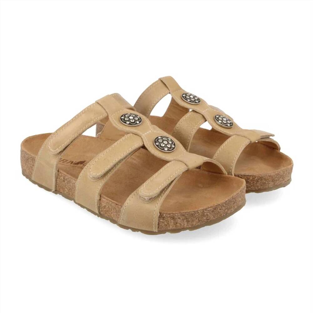 NEW HAFLINGER women's alice sandals in taupe
